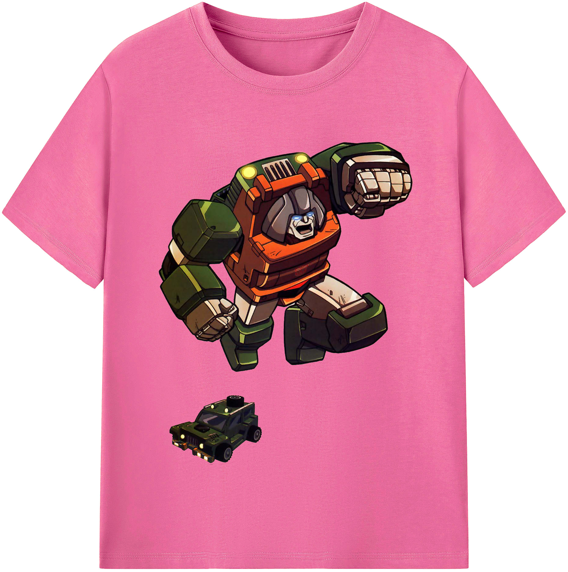 （画像用）  レディースカジュアルプリントTシャツ（綿100％）